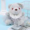 Cute Mini Plush Bear Keychain Fashionable Cartoon Doll Pendant Bag Charm For Women