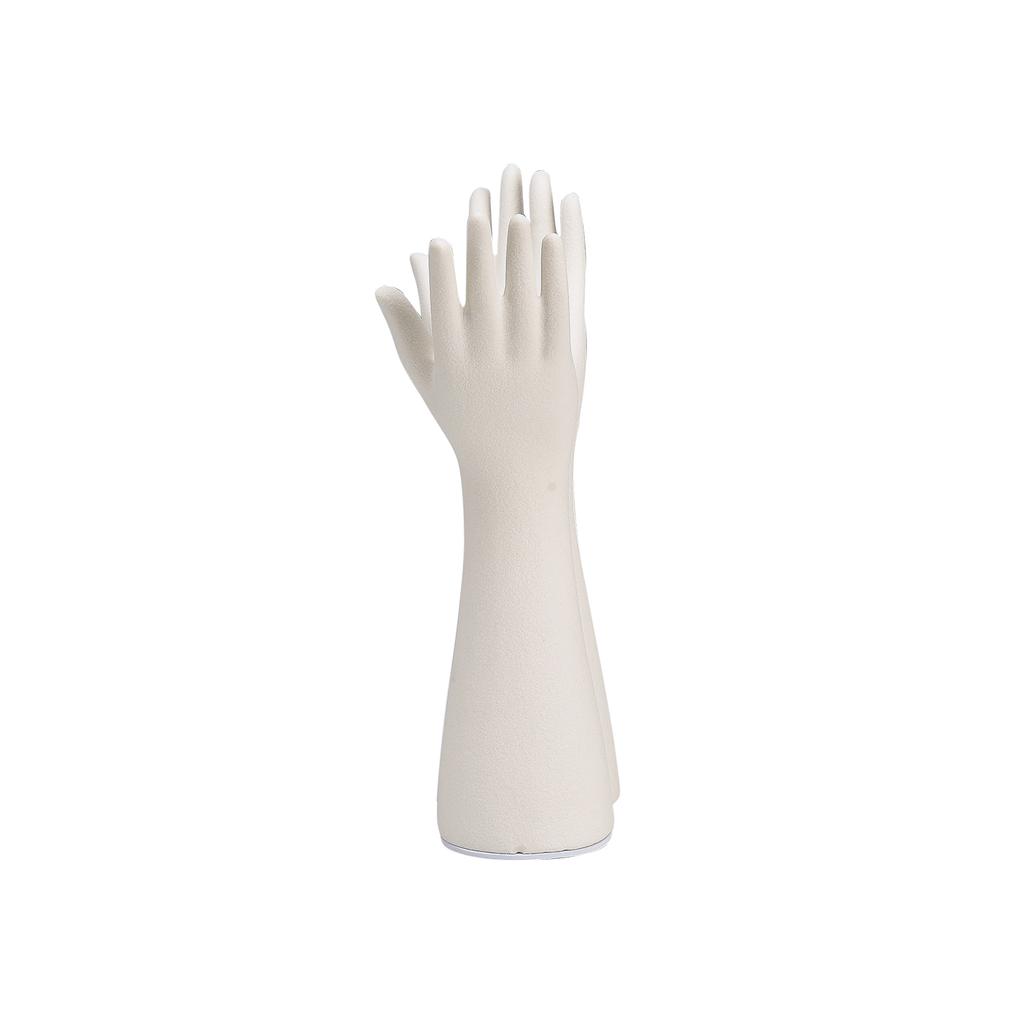 Hand Vase White Matte Ceramic Modern Flower Vase for Living Room Bedroom Dining Room