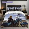 Timeless Elegance Smoke Bedding (1 * duvet cover + 2 * pillowcase, without core) 2D Flat Duvet cover and pillowcase Soft and comfortable
