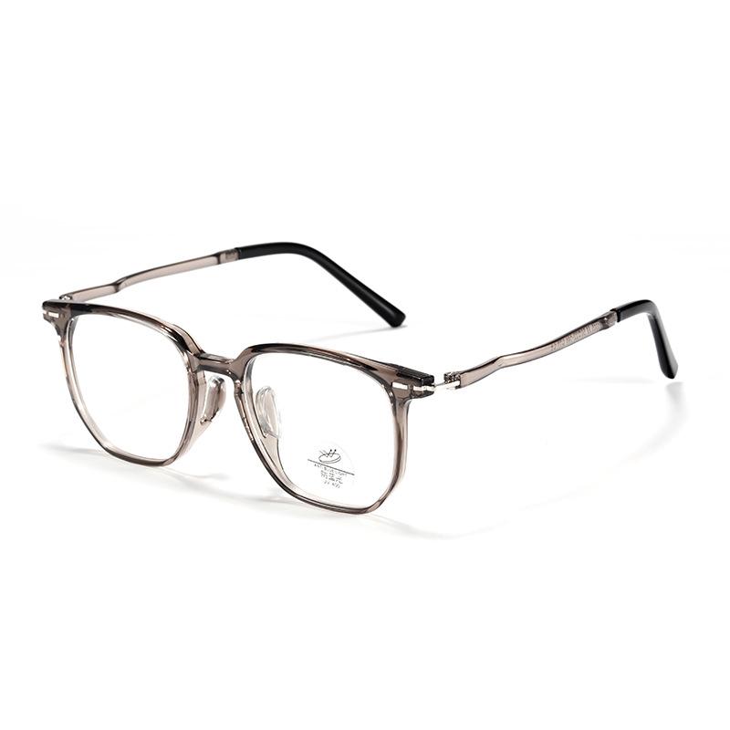 Ultralight TR90 Women's Fashion Polygon Eyeglass Frame with No-Feel Nose Pads, Prescription-Compatible, Large Face Fit