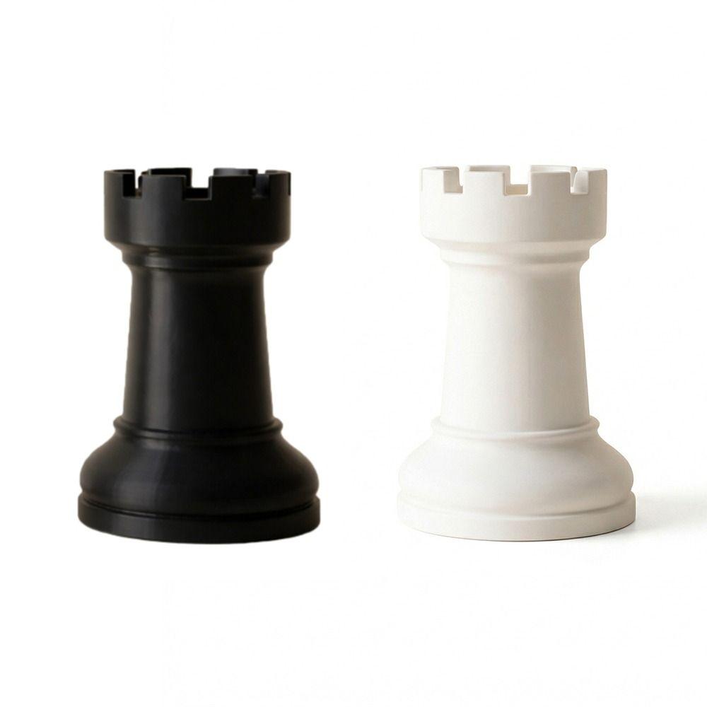 Plastic Chess-Shaped Pen Holder Multi-function Creative Pencil Storage Box Flower Vase Makeup Brush Storage Cup Office
