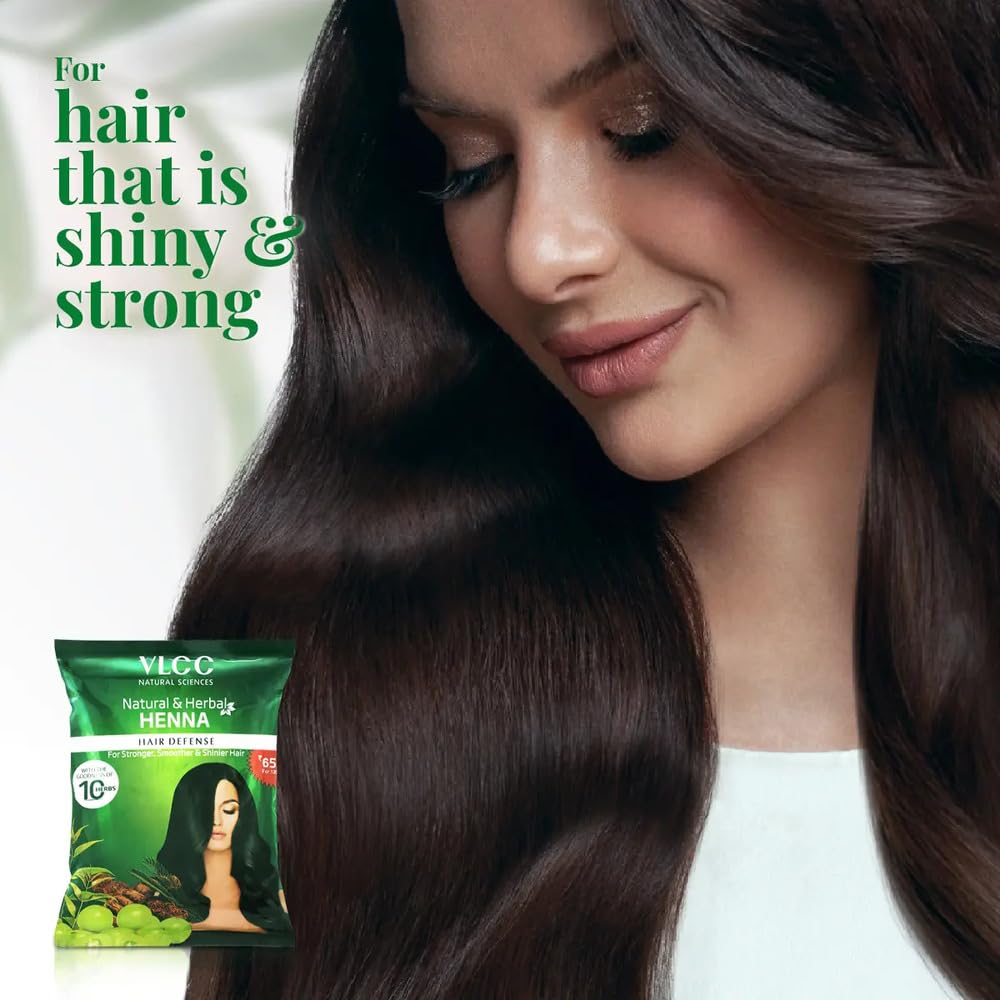 VLCC Natural & Herbal Henna 120g X 3  For Stronger Smoother Shinier Hair with 10 Herbs
