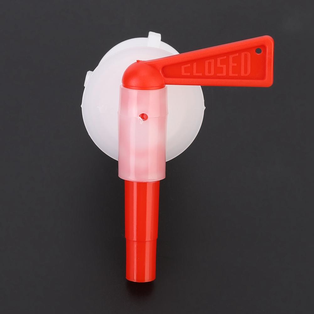 3Pcs Household Brewing Beer Bottling Bucket Plastic Red Spigot Replacement Beer Tap