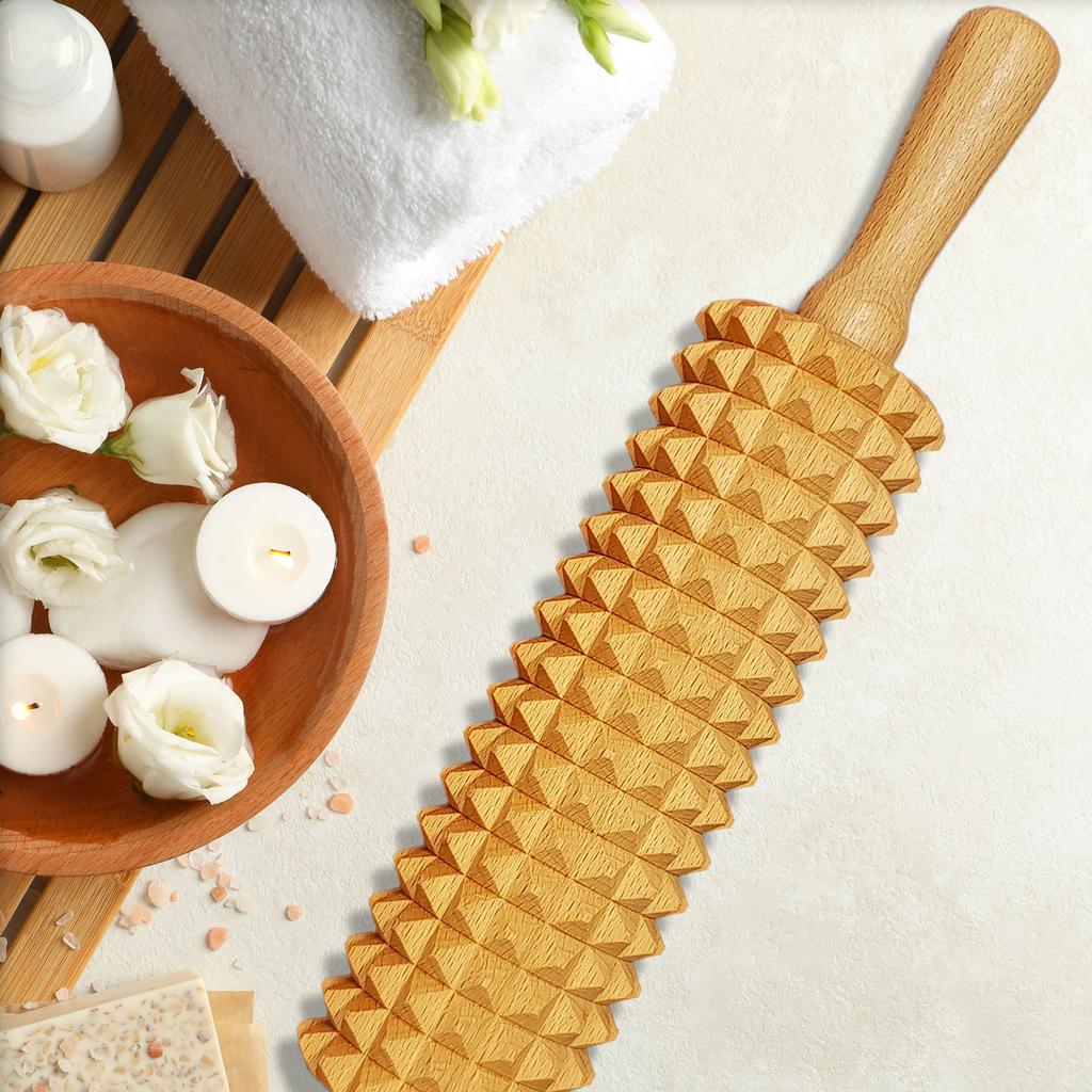 Wooden 2-in-1 SET MASSAGER FOR BODY MASSAGE MADEROTHERAPY CELLULITE GIFT