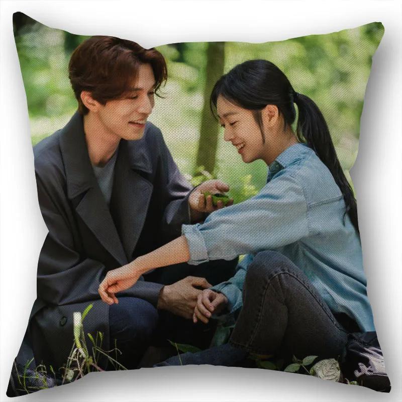 Nice Lee Dong Wook KPOP Pillowcase Cotton Linen Fabric Square Zipper Pillowcase New 45X45cm Wedding Decorative Pillow Cover 1210