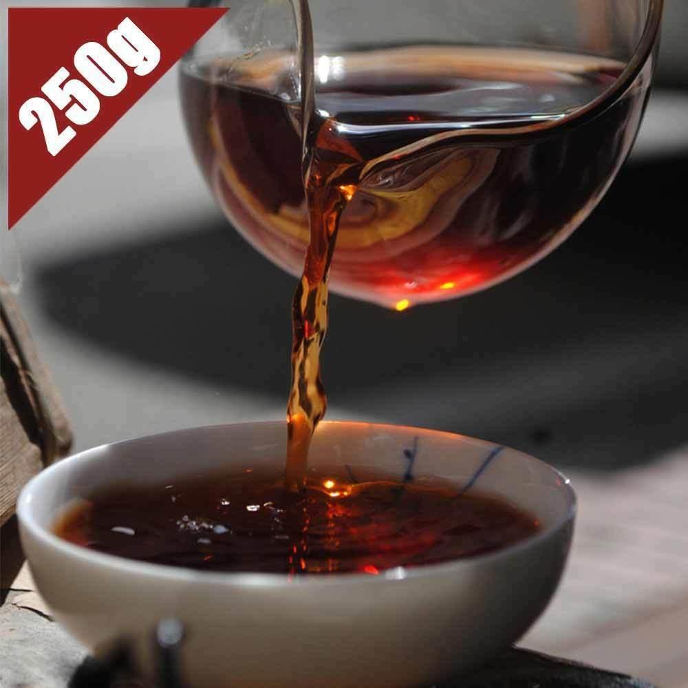 Natural Herbal Detox Ripe Pu-erh Tea Brick 250g Energy Digestion Support for Adults