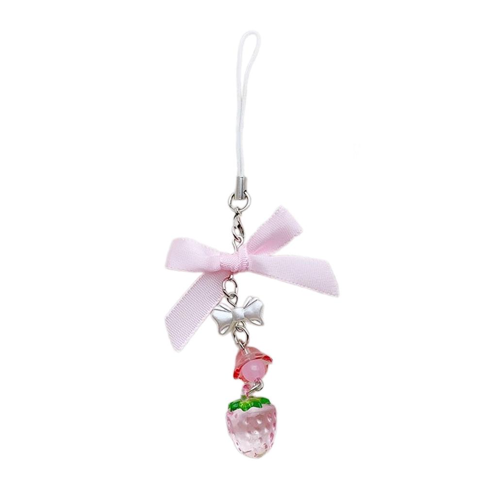 Schlüsselanhänger mit Perlen aus Acryllegierung, stilvoller Telefonanhänger für Frauen und Mädchen, eleganter Schlüsselanhänger, Geschenk, modisches Taschenaccessoire