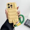 Fashion Down Jacket Phone Case For IPhone 16 Pro 15 14 13 12 Pro Max 11 Pro X XS Max Soft With Lanyard Protection Back Cover
