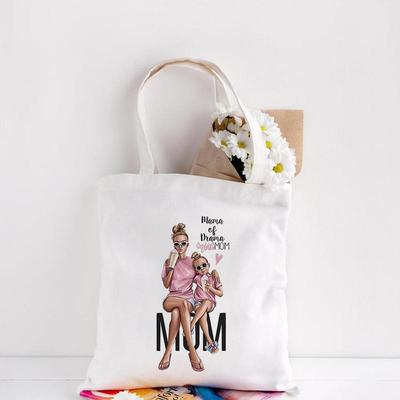 Super Mom Printing Shopping Bag Lady Handbag Reusable Large Capacity Tote Bags Hand Bag