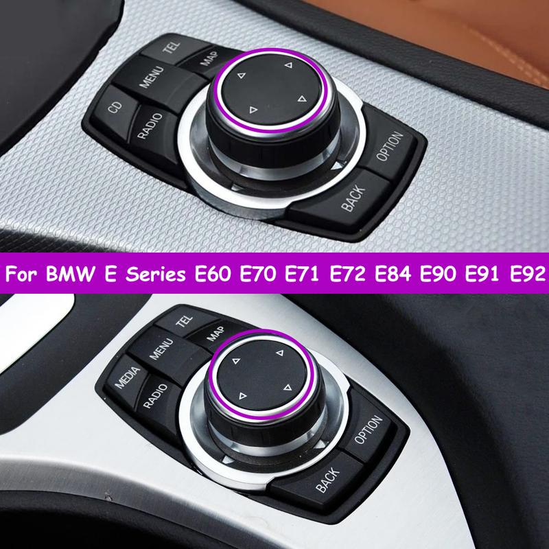 Console CIC IDrive Multimedia Control  Rotary Cover For BMW ESeries E60 E61 E63 E64 E81 E82 E87 E88 E89 E90 E92 E70 E71 E72