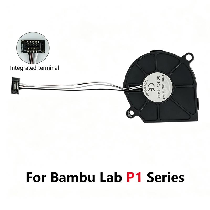 Blower Fan MEGA 24V 7800RPM Dual Ball Bearing Low Noise Strong Airflow 5015 P1 Series 3D Printer Cooling Blower Fan