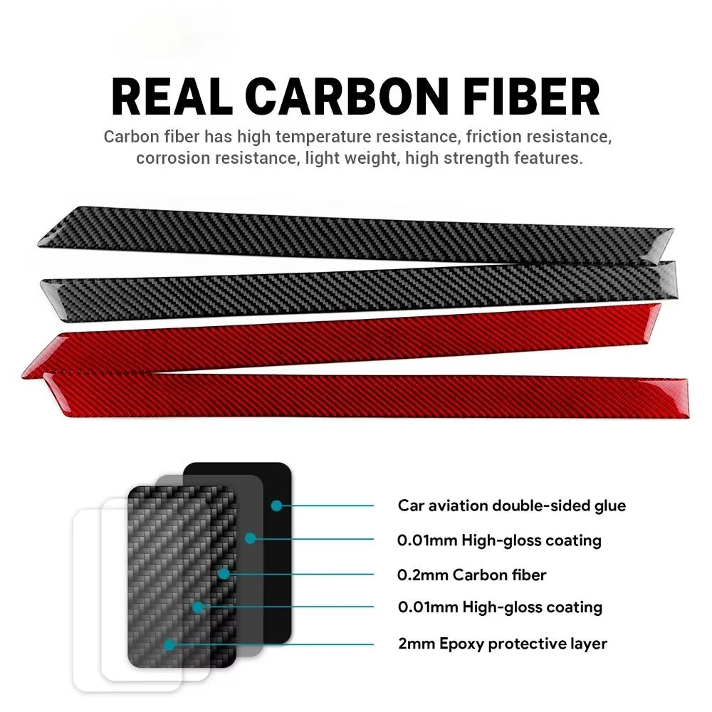 Carbon Fiber Dashboard Console Switch Trim for BMW E46 1998-2006 - 3 Colors