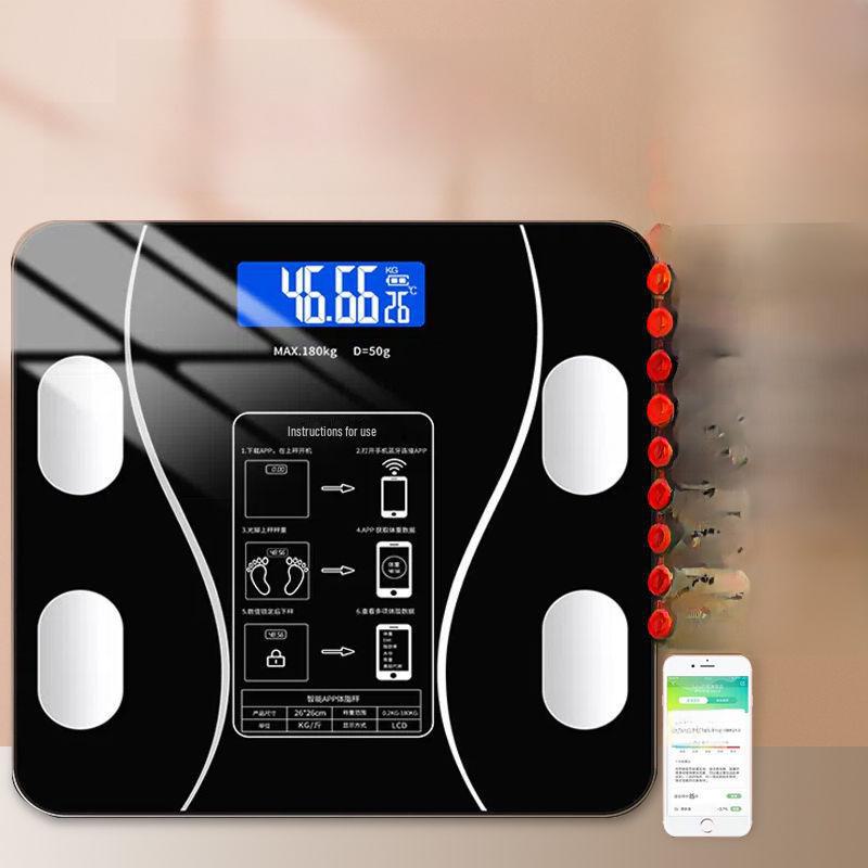 Bluetooth Body Fat Scale - Accurate Household Electronic Weight Scale for Adults