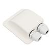 Solar Double Cable Entry Gland Box Rainproof Housing for RV Roof Boat Yacht Camping Travel Panel