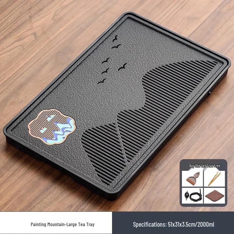 Modern Light Luxury Ceramic Kung Fu Tea Tray