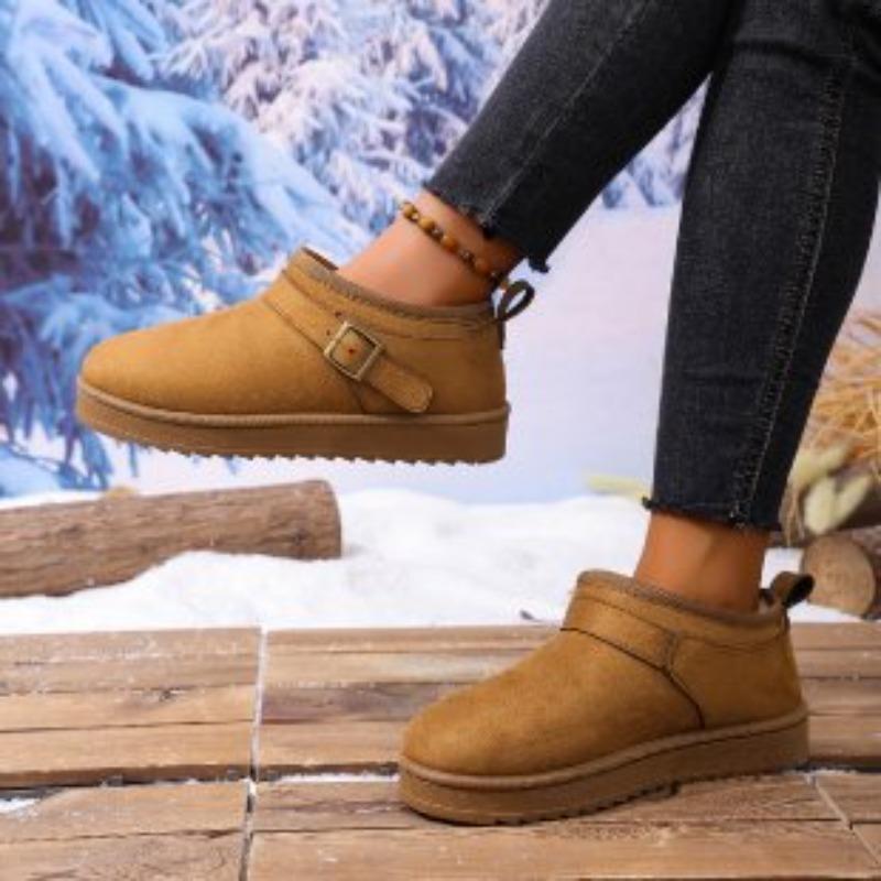 

Autumn and winter women s fur integrated snow boots short boots thick-soled heightening short boots fashionable warm snow boots tide 44 верблюд