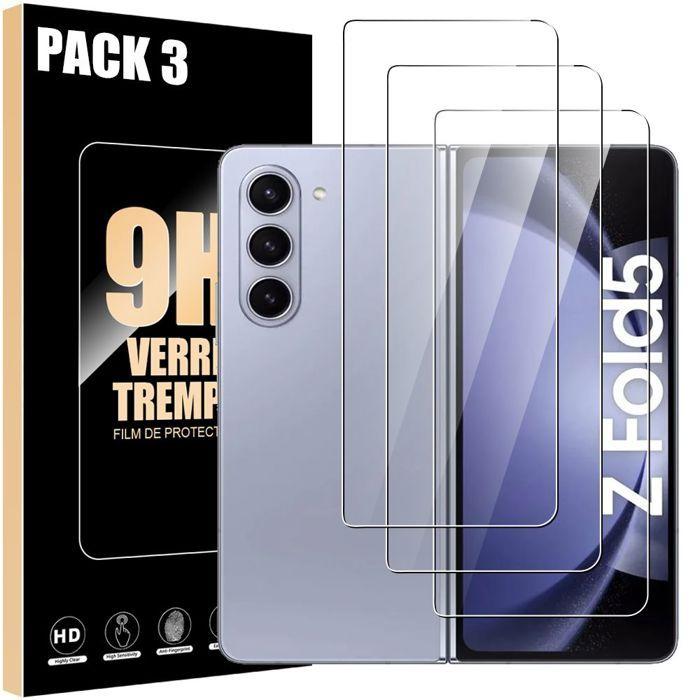 Verre Trempé - BOOLING - Compatible Samsung Galaxy Z Fold 4/5 - Protection 9H - Antichoc - Transparent