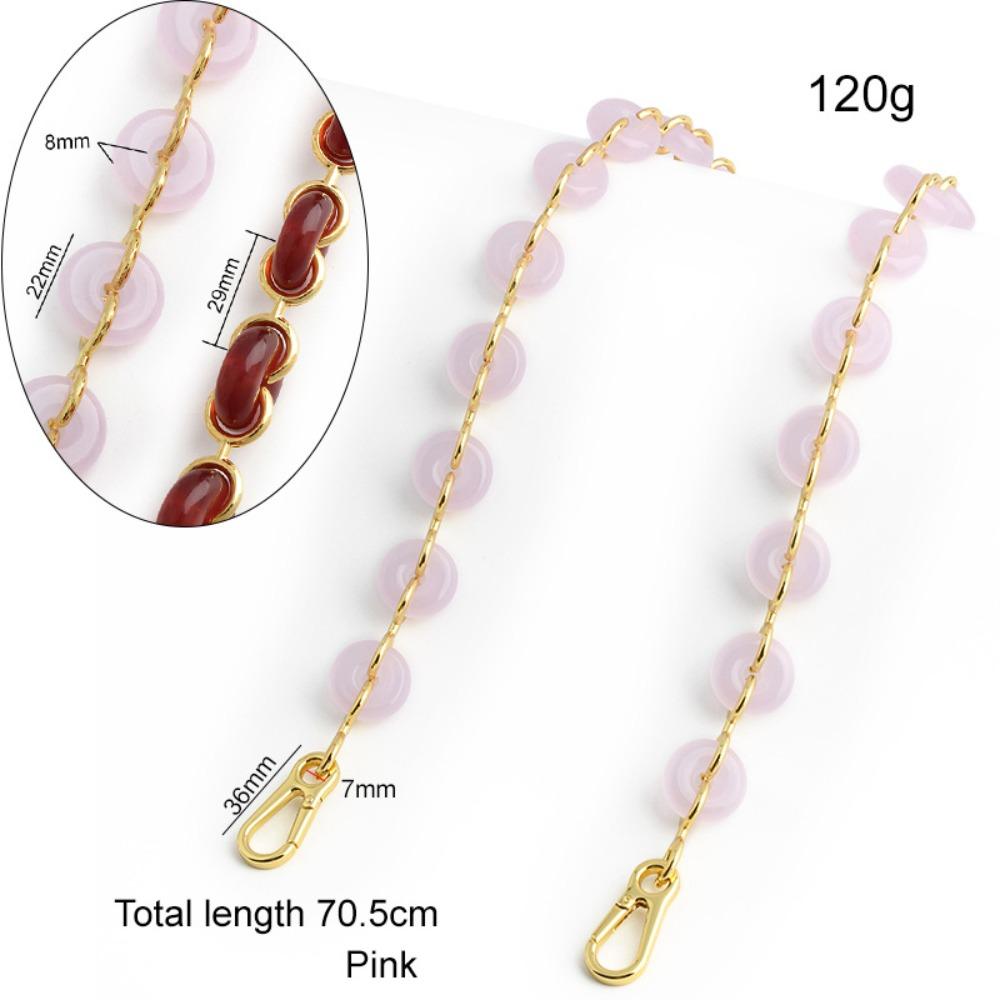 

Acrylic Crossbody Chain Donut Chain Bag Shoulder Belt Elegant Bag Replacement Shoulder Strap Women Style 4