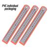 10P 15-30cm Stainless Steel Metal Straight Ruler Precision Double Sided Precision Measuring Tool Scale Metric Ruler Accessories