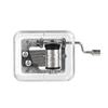 18 νότες Clear Acrylic Music Box Hand Crank DIY Mechanical Music Box Κλασικά μουσικά στολίδια DIY