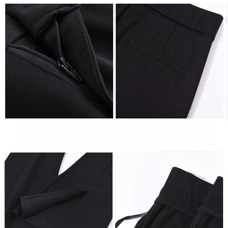 Split Flared Pants Autumn Winter New Narrow Casual Pants Slim Fit Stretch Bell Bottom Pants Nine-point Pants Floor-length Suit Pants
