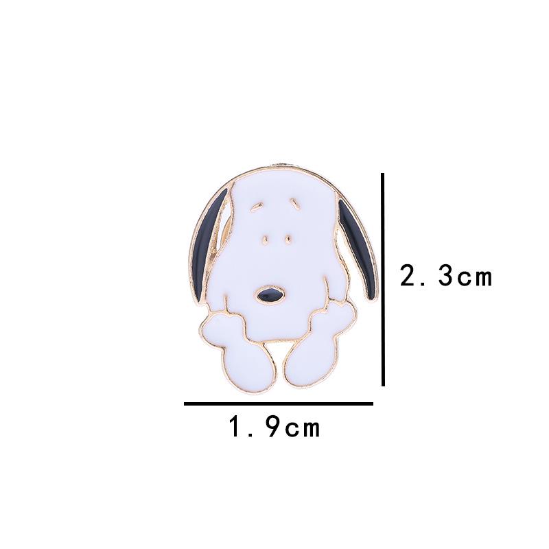 Snoopy Cartoon Enamel Pin Brooch - Cute Japanese Animal Accessories