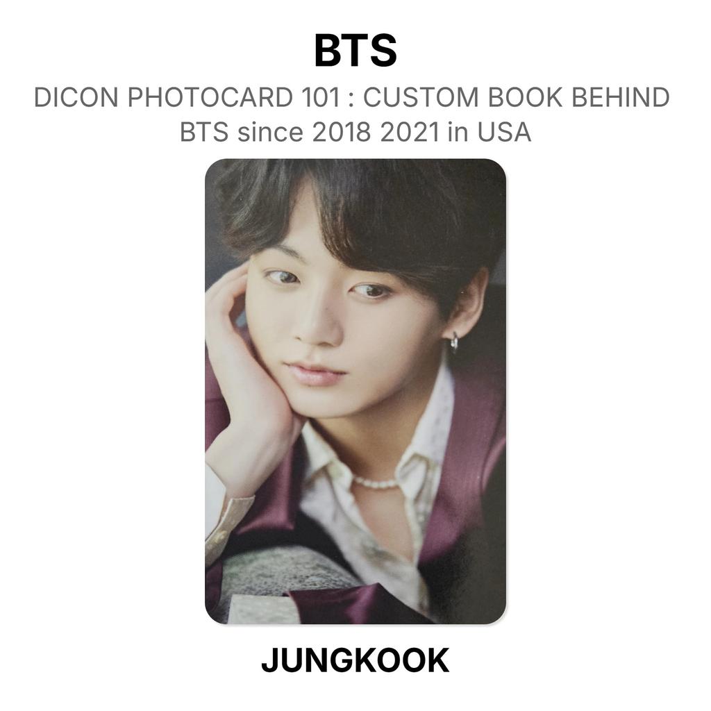 BTS DICON PHOTOCARD 101 : CUSTOM BOOK BEHIND BTS Since 2018 2021 In USA Official Photocard