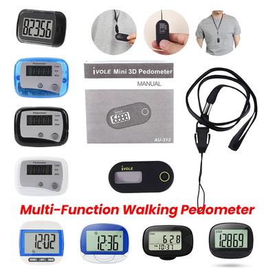 Portable Step Walking Exercise Digital Pedometers with Clip for Jogging Running Walking Lightweight Women Men Steps Watch