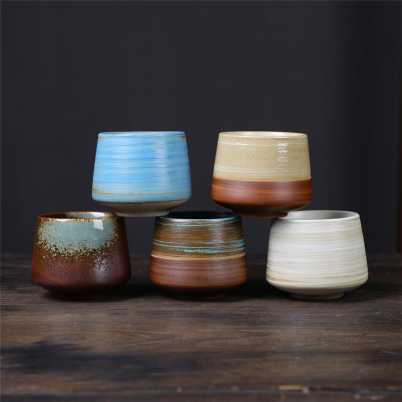 Kiln Cup Retro Teacup Ceramic Personal Cup Coarse Pottery Teacup Creative Ceramic Cup Espresso Cup