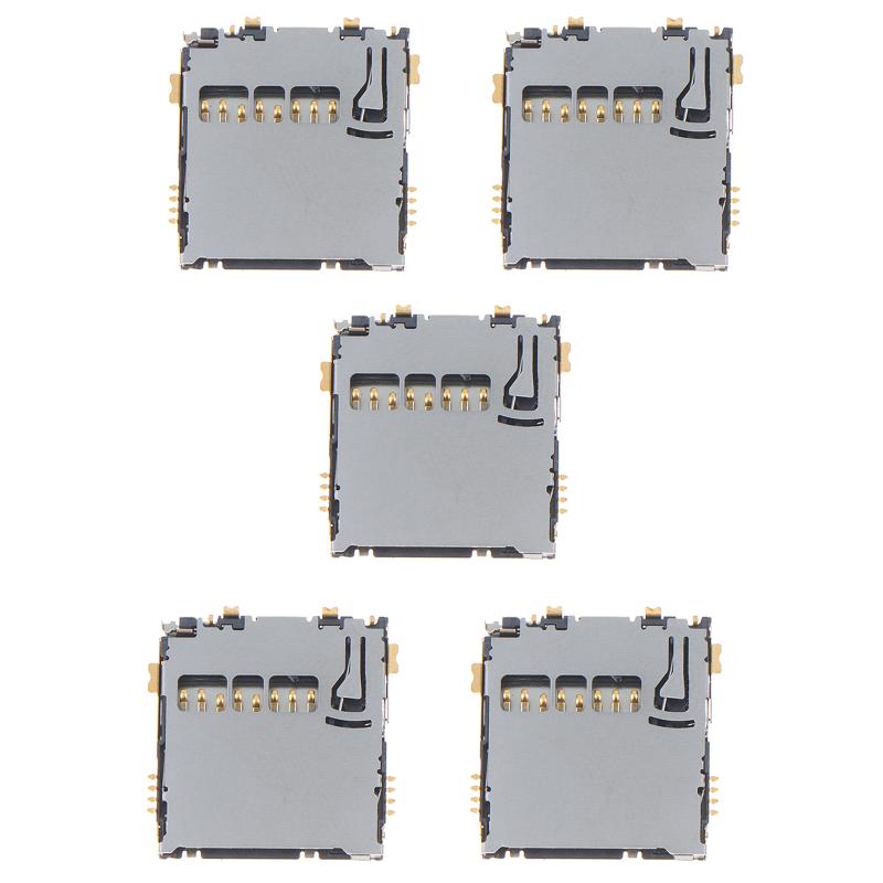 Scha5B0200 Micro Sim Card Connector With Gold Plated Contacts For Mobile Phone Motherboard Repair Diy Electronic Projects