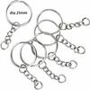 50/100PCS Stainless Steel Key Rings Key Pendant Chains Metal Keychain DIY Accessories Buckles Split Rings Key Organization