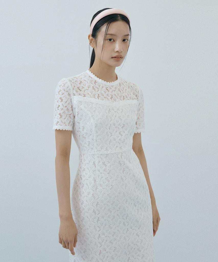 Lucirju Roha Lace Dress (Ivory)