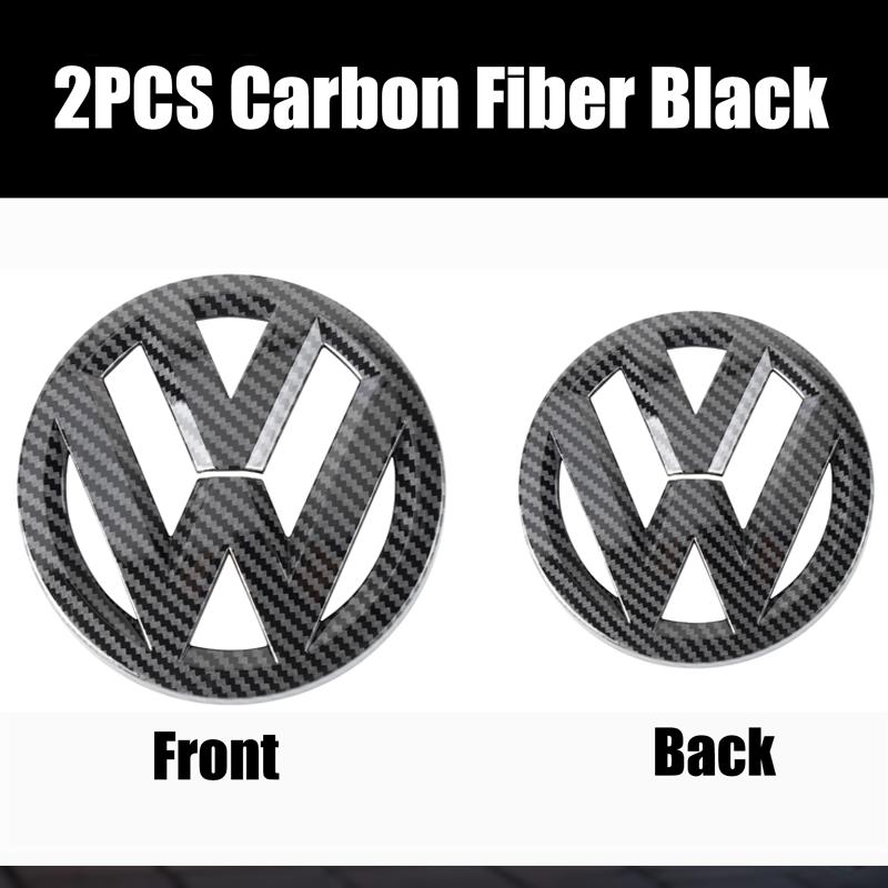 For VW Volkswagen Car Logo Front Grille Rear Trunk Decoration Sticker  For VW GTI Golf MK6 Polo Passat B6 CC Tiguan T-ROC Jetta Arteon