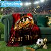 Individuelle Personalisierte Decke Frankfurt Fußball Weiche Wohndecke, Geeignet für Familie und Freunde, Sofadecke, Heimdekoration Weihnachtsgeschenk