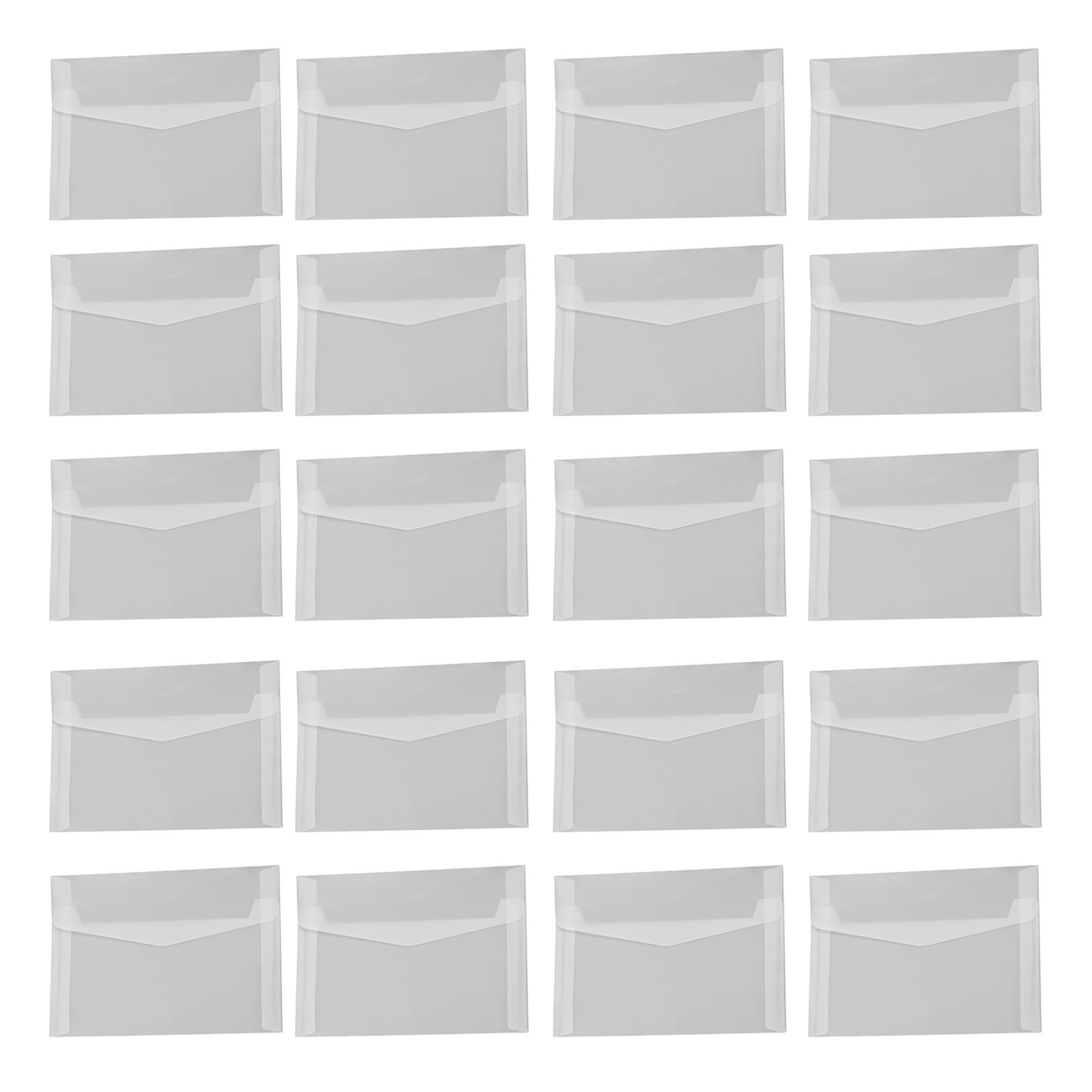 20 Pcs Translucent Envelopes Wedding Envelopes Invitation Envelopes White Paper Envelope for Photos