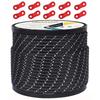[Amazon Exclusive Brand] Tent Rope, Guy Rope, 4mm Reflective Paracord Tarp Rope, Guyline with Swivels, 50M/30M Aluminum Swivels, Bobbin-Wound,