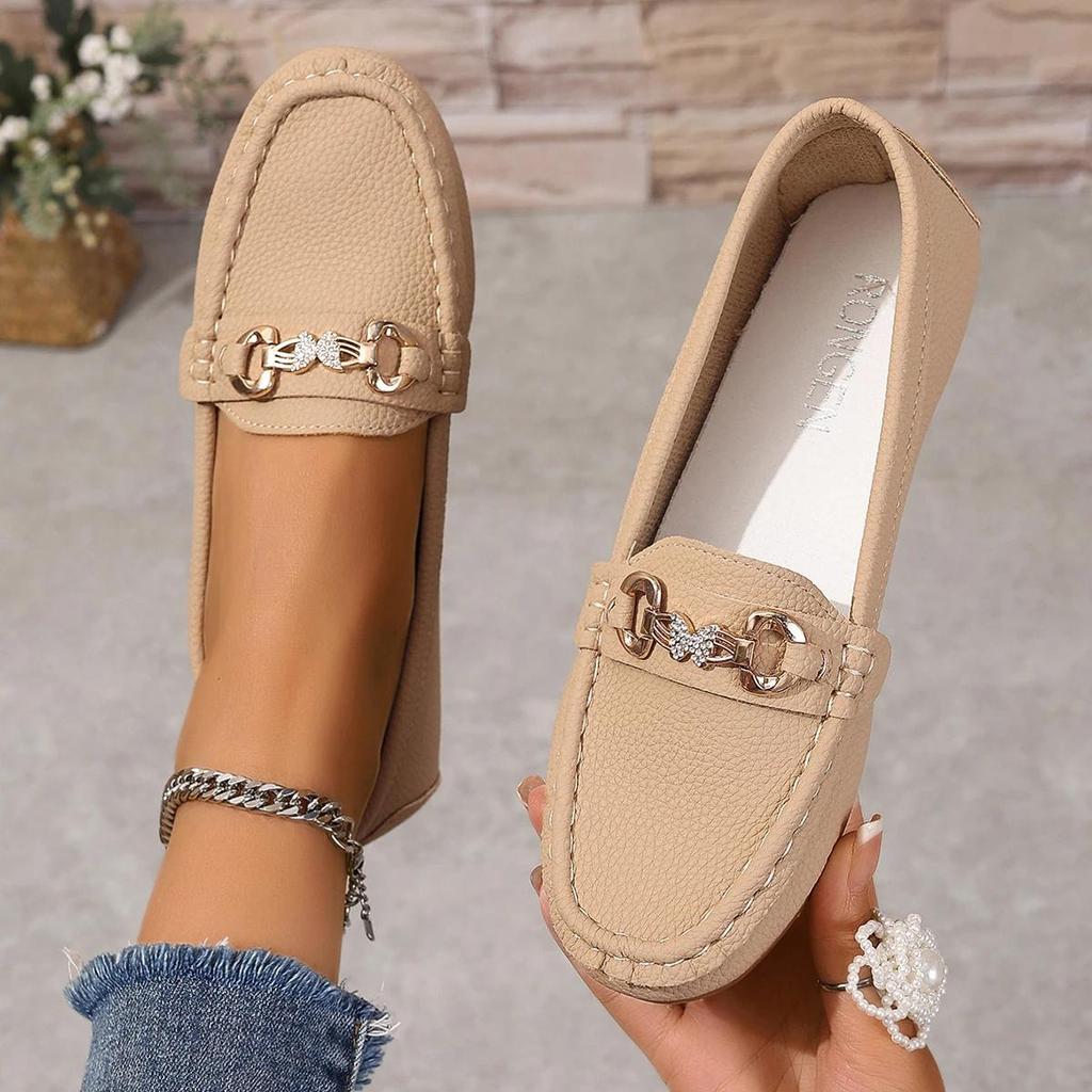 Damen Casual Slip On Mary Jane Schuhe Frühling Herbst Neue Mode Runde Zehe Einfarbig Weiche Sohle Flache Loafer Zapatos De Mujer