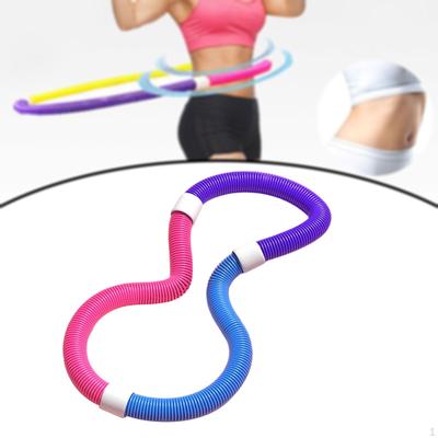 Comfortable PVC Spring Loaded Indoor Weighted Fitness Hoop for