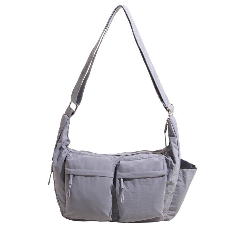 Men's and Women's Casual Messenger Bags Women's Shoulder Bags Large Capacity Multi-pocket Canvas Bags Outdoor Sports Bags