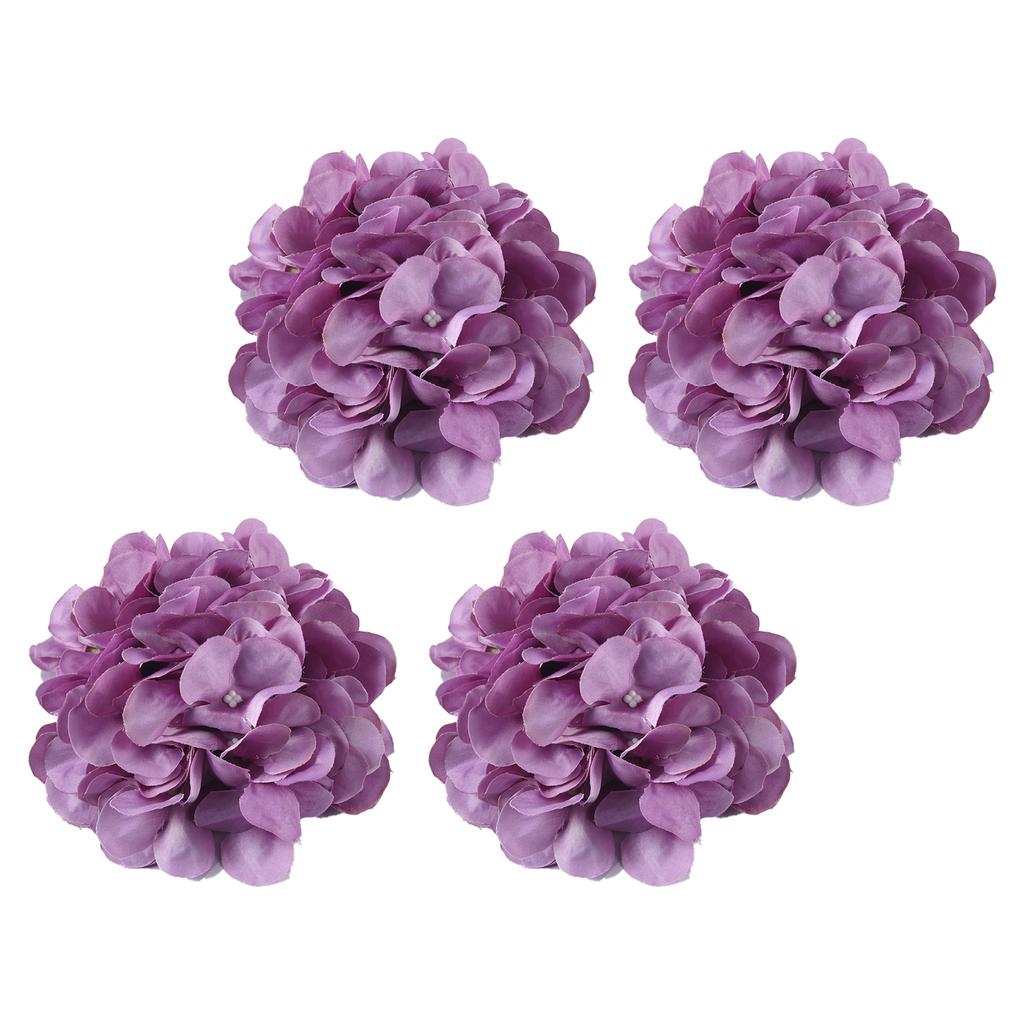 Set of 4 Artificial Flower Curtain Tiebacks Rope Drapes Holder Window Treatments Accessories for Bedroom and Living Room