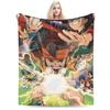 Anime Axel Blaze Inazuma Eleven Blanket Fleece Textile Decor  Portable Super Soft Throw Blanket for Home Couch Quilt