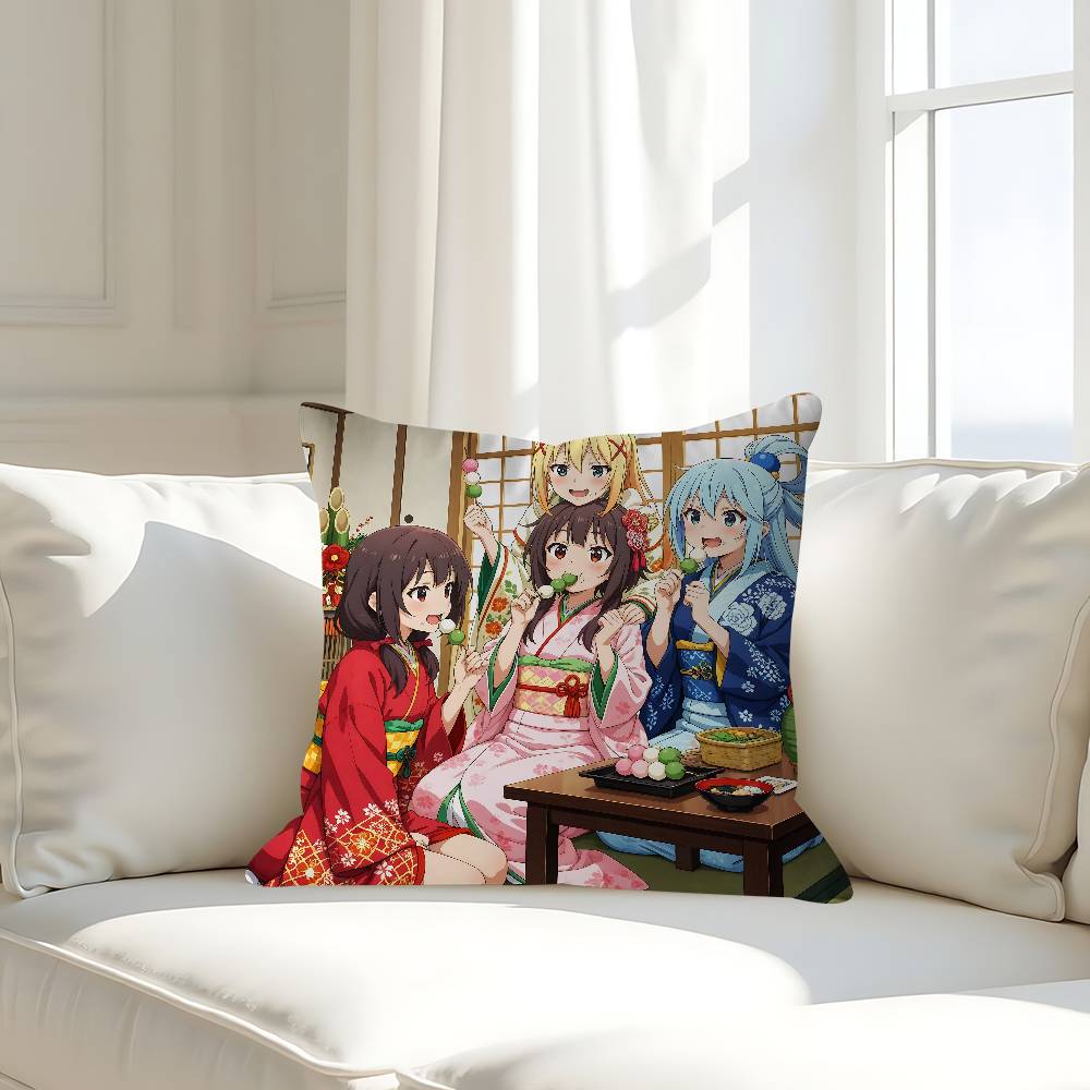K-KONOSUBA Cushion Cover 30x50 Polyester Sofa Cushions Decorative Throw Pillows Home Decoration Pillowcover