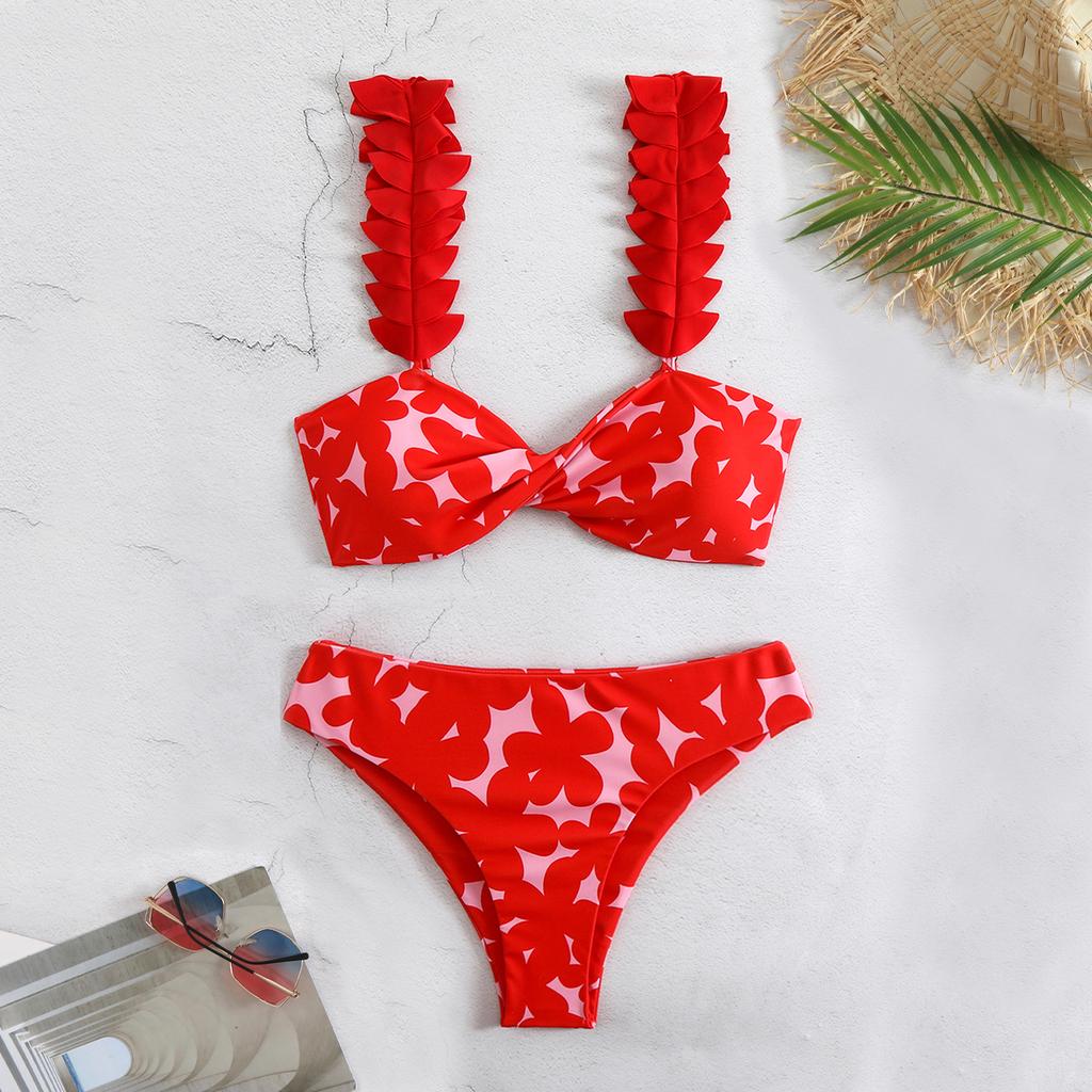 Underwire Bikini Swimsuit High Waist Swimwear for Women Push Up Two Piece Bathing Suits Push Up Summer Female