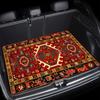 1Pcs Persian Classic Red Floral Car Trunk Mat with Anti Slip Cargo Liner Waterproof Rear Storage Protector Floor Mat for SUV Sed