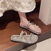 Fairy Wind Slippers Female 2025 Summer New One Shoe Two Wear with Skirt Slippers Seaside Temperament Wear Cool Slippers
