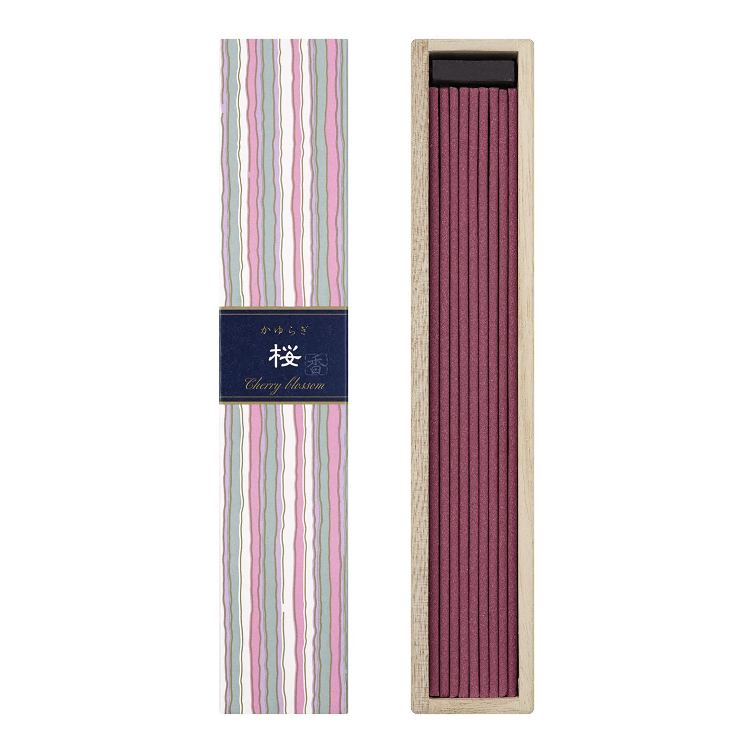 Nippon Kodo Kayuragi cherry blossom incense sticks 40 pcs with incense holder