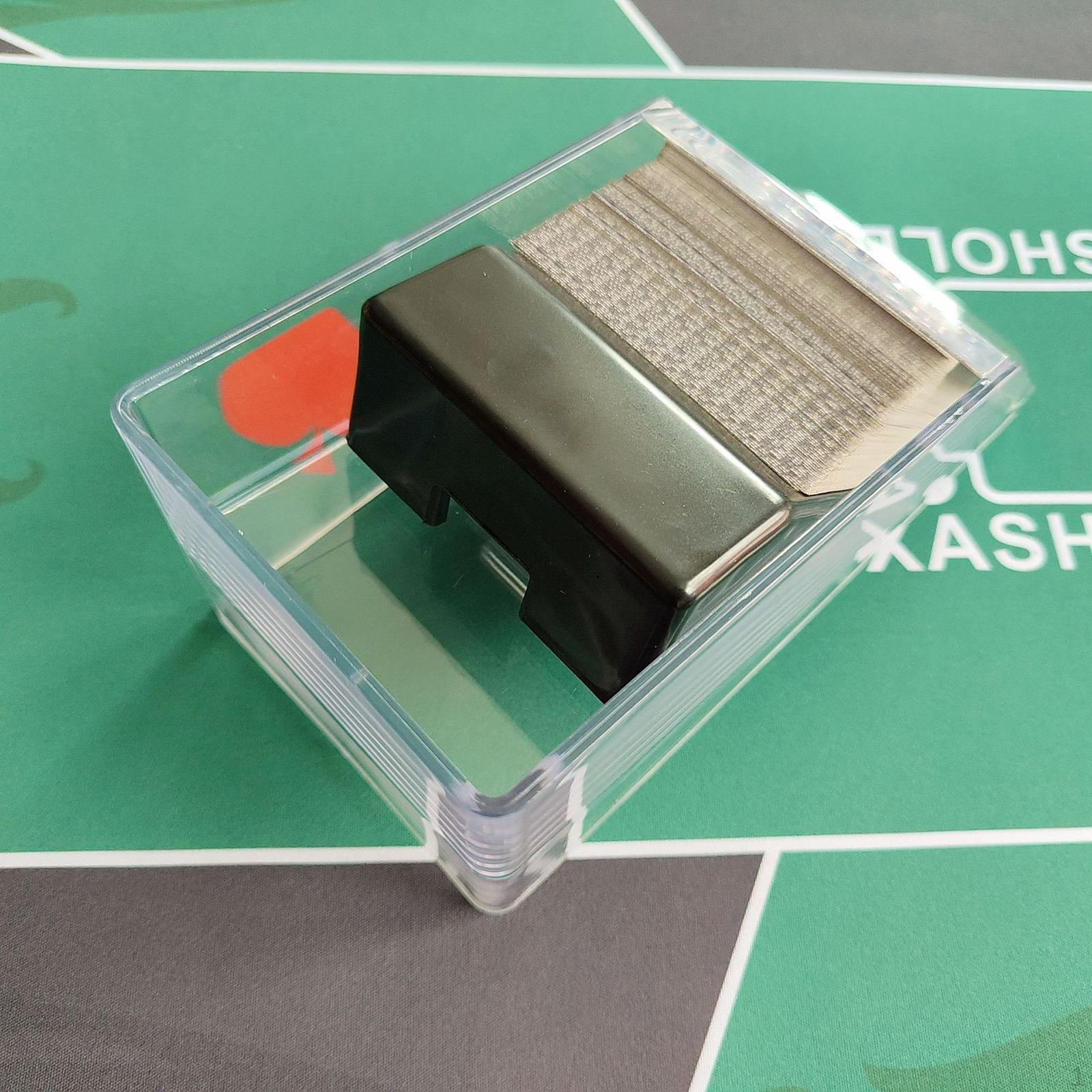 

Акриловый башмак для блэкджека для эффективного сброса игральных карт 4 Deck Card Dealer