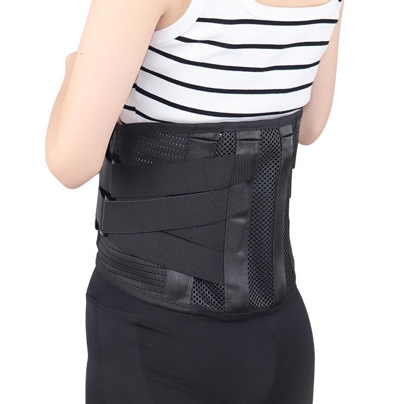 Breathable Adjustable Back Brace Lumbar Support with Straps Sports Protection Waist Support S