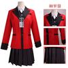 Kakegurui Yumeko Jabami Cosplay Kostým Školní Uniforma Výkonnostní Oblek