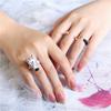 Vintage Cartoon Glaze Ring Pony Horse Opening Finger Ring Animal Horse Ring Set  Party Favors